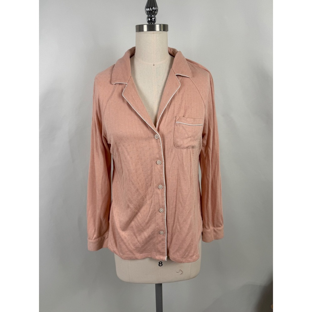 Soma‎ Intimates Pajama Top Sleep Shirt Medium Pink Feminine Dainty Lounge Comfy
